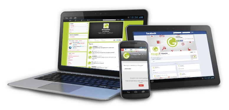 Groupofun mobile website