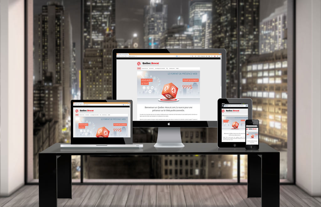 Québec-Avocat.com Website Screenshot – Desktop, Laptop & Mobile